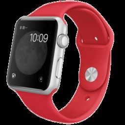 苹果apple watch sport 智能手表 银色铝金属表壳 红色运动型表带 春节特别款智能手表产品图片2 it168